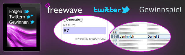Freewave Twitter Gewinnspiel