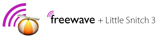 Das Titelbild zeigt die Logos von Freewave und Little Snitch